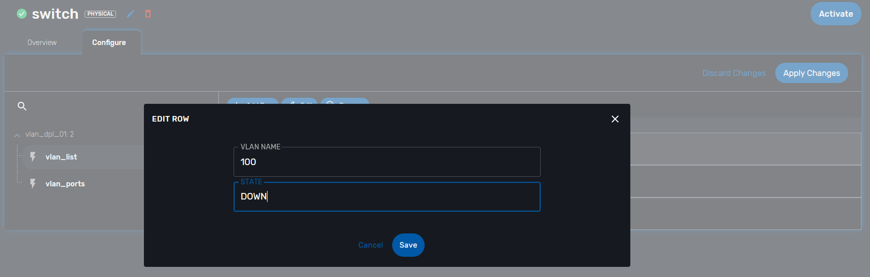 vlan simple 10